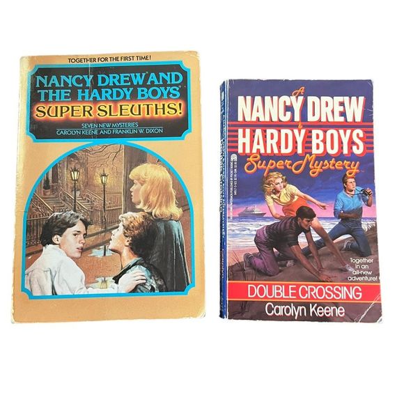 Nancy Drew And The Hardy Boys 2 Paperback Books Super Sleuths & Super Mystery‎ - Picture 1 of 8